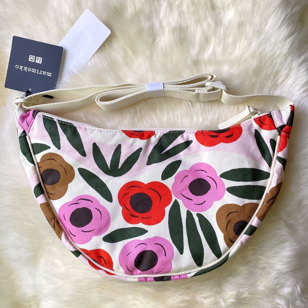 NWT Uniqlo x Marimekko Round Mini Shoulder Bag - Pink Floral